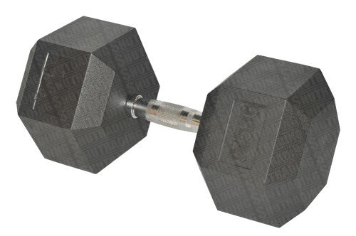 HCE 37.5kg Hex Rubber Coated Dumbbells - Individual