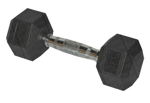 HCE 4kg Hex Rubber Coated Dumbbells - Individual
