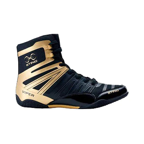 Sting Viper Boxing Shoe - Black/Gold