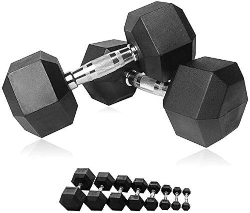 Rubber Hex Dumbbells 1kg