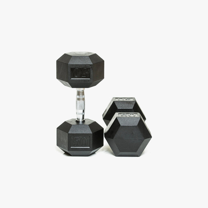 Rubber Hex Dumbbells (pair)