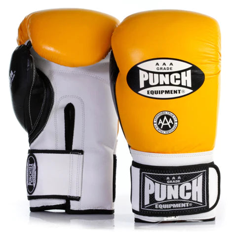Punch Trophy Getter Boxing Gloves Yellow 12oz