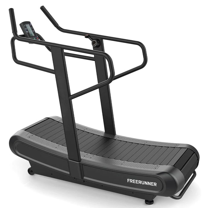 Freeform Curved Manual Treadmill with Resistance and Sled Push