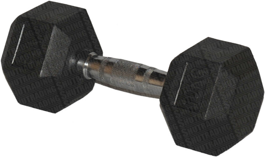 HCE 10kg Hex Rubber Coated Dumbbells - Individual