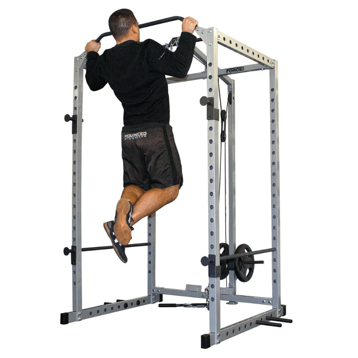 Pullup on the Force USA Home Power Rack Combo 