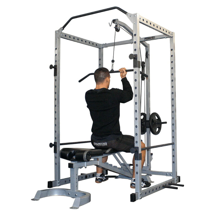 Workout on the Force USA Home Power Rack Combo 