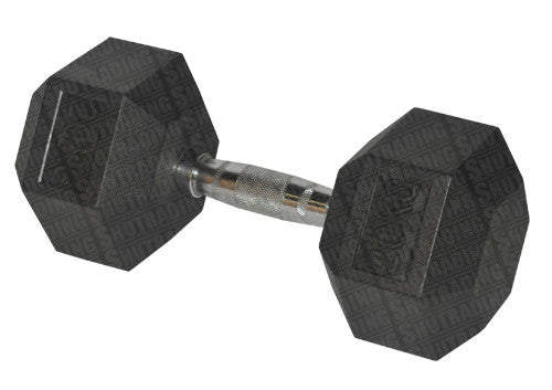 HCE 20kg Hex Rubber Coated Dumbbells - Individual