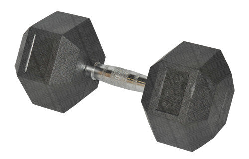HCE 25kg Hex Rubber Coated Dumbbells - Individual