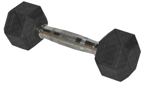 HCE 3kg Hex Rubber Coated Dumbbells - Individual