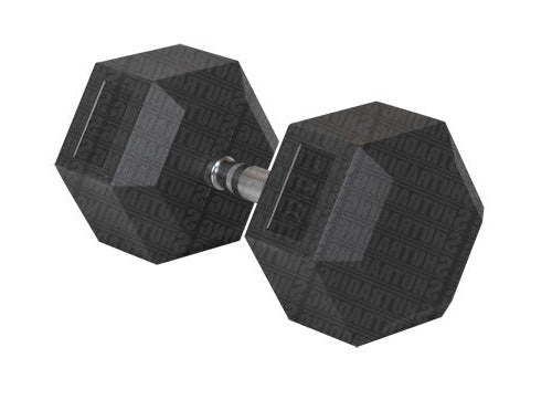 HCE 40kg Hex Rubber Coated Dumbbells - Individual