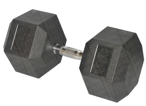 HCE 47.5kg Hex Rubber Coated Dumbbells - Individual