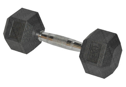 HCE 5kg Hex Rubber Coated Dumbbells - Individual