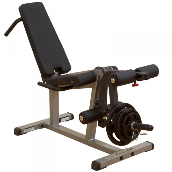 Body-Solid Free Weight Seated Leg Extension & Supine Curl Machine